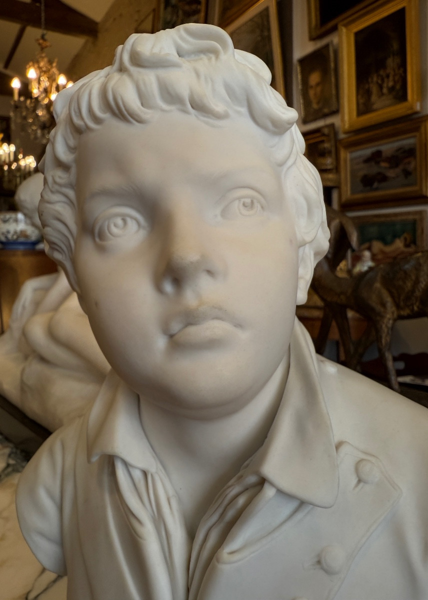 Sèvres Porcelain Bust Of Joseph Viala 1894-photo-3