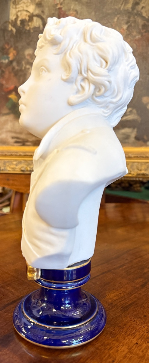 Sèvres Porcelain Bust Of Joseph Viala 1894-photo-1