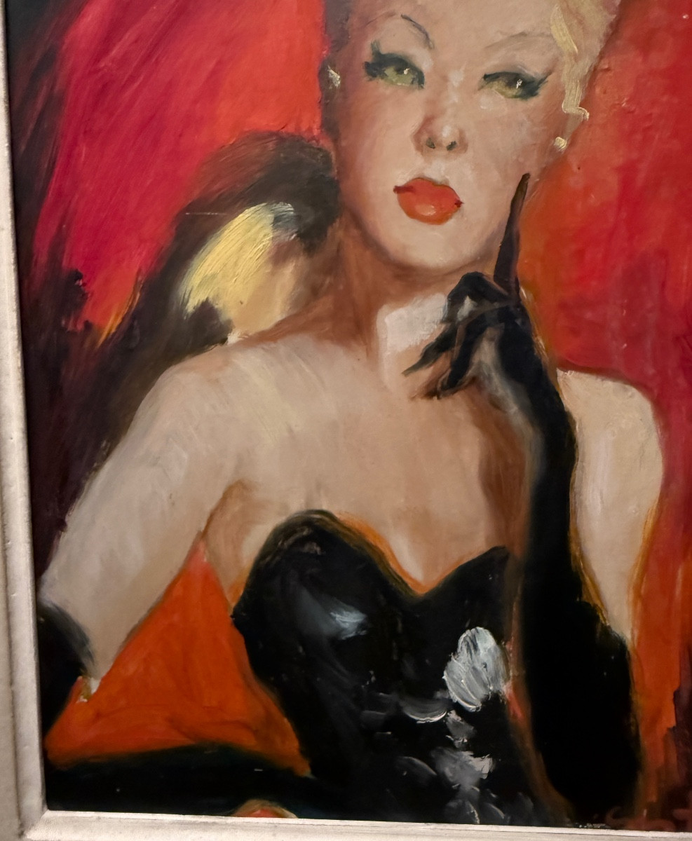 Portrait Painting Of A Woman From Madrid In Paris By Vicente Cristellys-photo-4