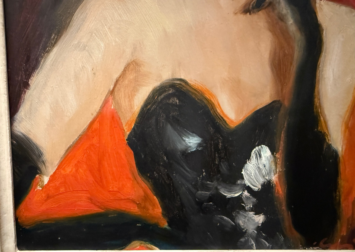 Portrait Painting Of A Woman From Madrid In Paris By Vicente Cristellys-photo-3