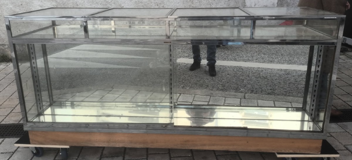 Grand comptoir vitrine de magasin par A Landes à Bordeaux  vers 1940-photo-4