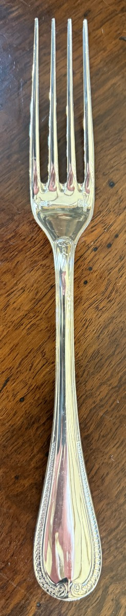 Christofle 12 grandes fourchettes modèle Malmaison Empire-photo-3