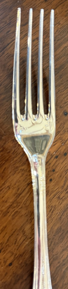 Christofle 12 grandes fourchettes modèle Malmaison Empire-photo-4