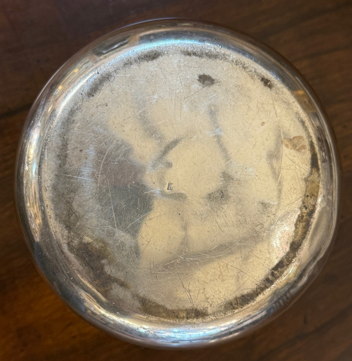 Rafraîchissoir seau à vin en métal plaqué fin XVIIIème-photo-3