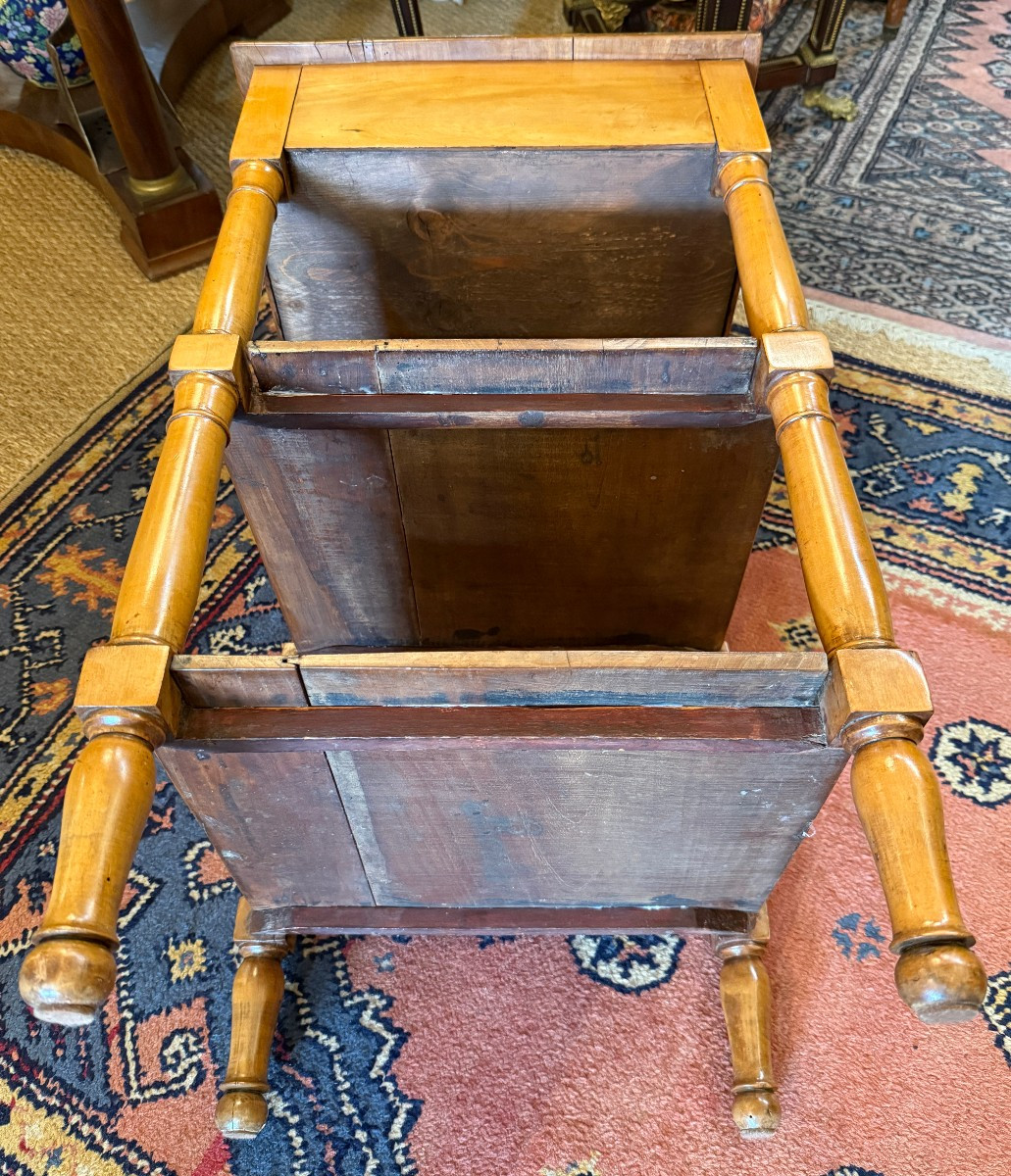 Meuble rafraîchissoir jardinière en merisier époque Directoire fin XVIIIème-photo-8