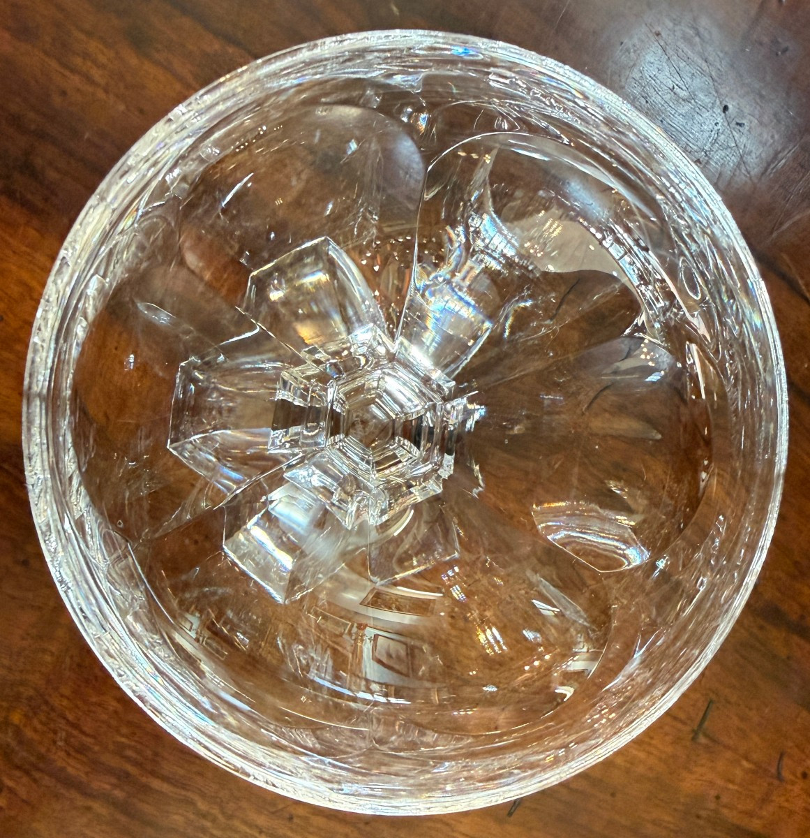 Saint Louis 9 Large Crystal Champagne Coupes, Chambord Model-photo-5