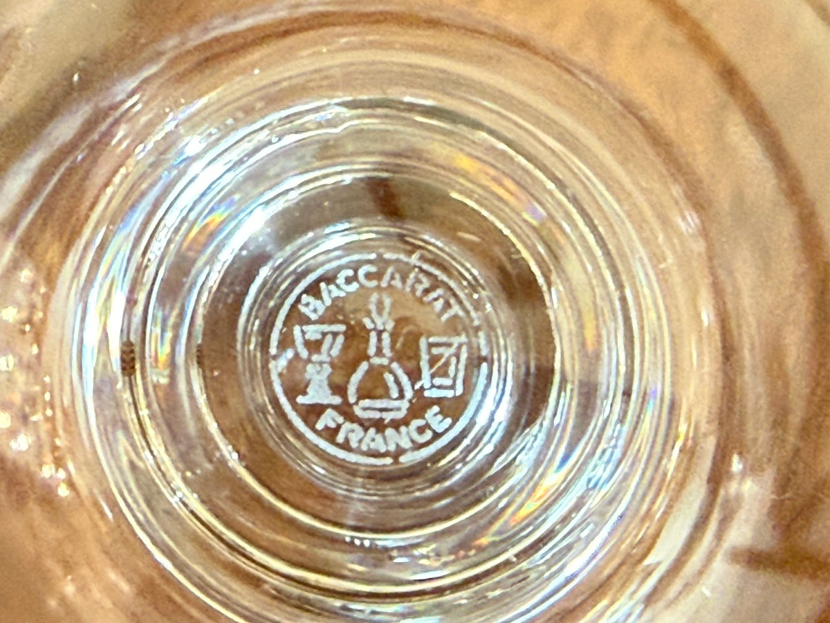 Baccarat service de 8 verres à eau et 8 verres à vin rouge en cristal modèle Sévigné état neuf -photo-7