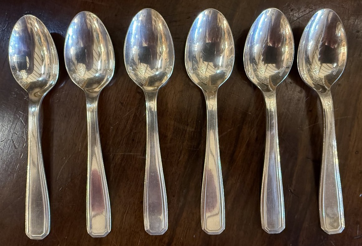 Christofle Art Deco 32 Pieces Flatware Set, Luc Lanel Model America, 1930-photo-5