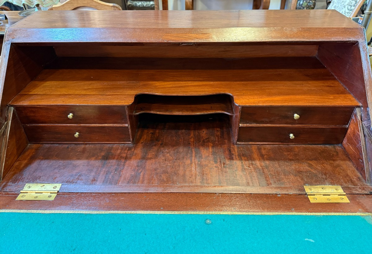 Commode scriban meuble de port Louis XVI acajou époque XVIIIème-photo-4