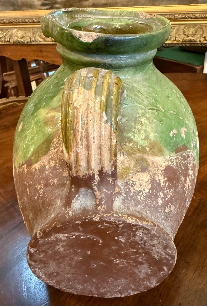 Glazed Terracotta Walnut Oil Barrel, La Chapelle-des-pots, Saintonge, Early 19th Century-photo-4