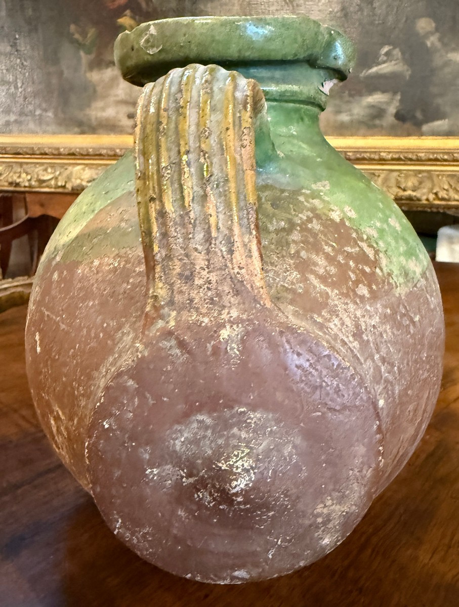 Glazed Terracotta Walnut Oil Barrel, La Chapelle-des-pots, Saintonge, Early 19th Century-photo-4