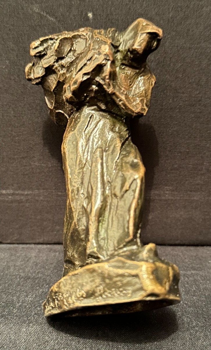 Bronze retour des champs ou retour de l'herbe par Aimé- Jules Dalou Susse Fondeurs XIXème-photo-1