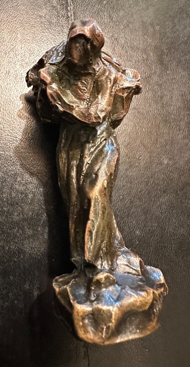 Bronze retour des champs ou retour de l'herbe par Aimé- Jules Dalou Susse Fondeurs XIXème-photo-3