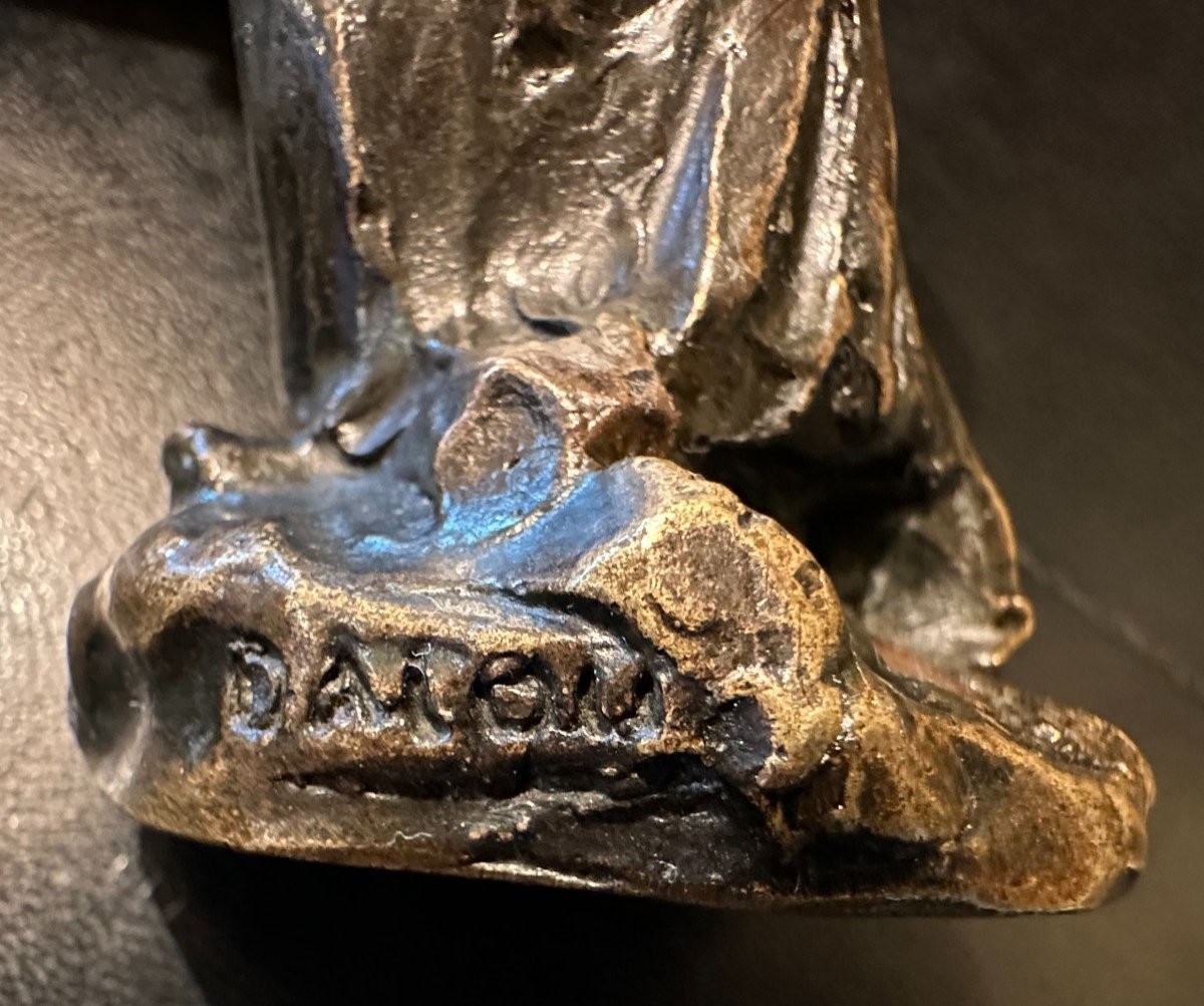 Bronze retour des champs ou retour de l'herbe par Aimé- Jules Dalou Susse Fondeurs XIXème-photo-6