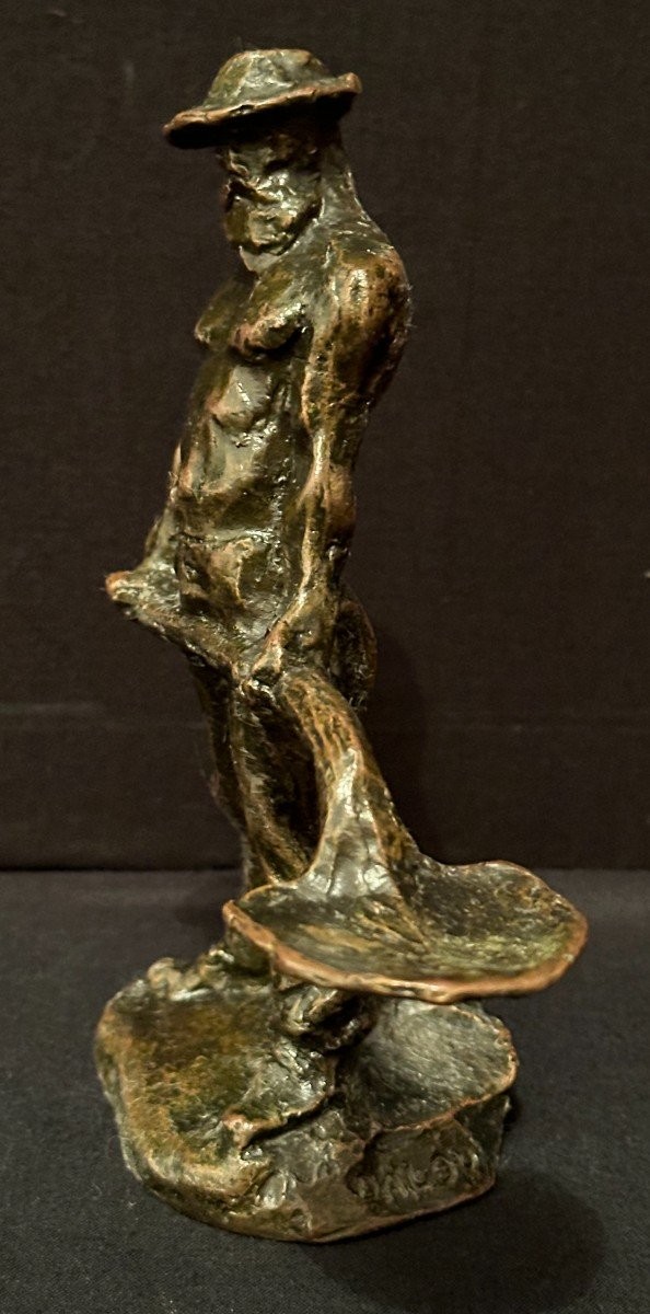 Bronze le terrassier par Aimé- Jules DALOU Susse Frères Fondeurs XIXème-photo-1