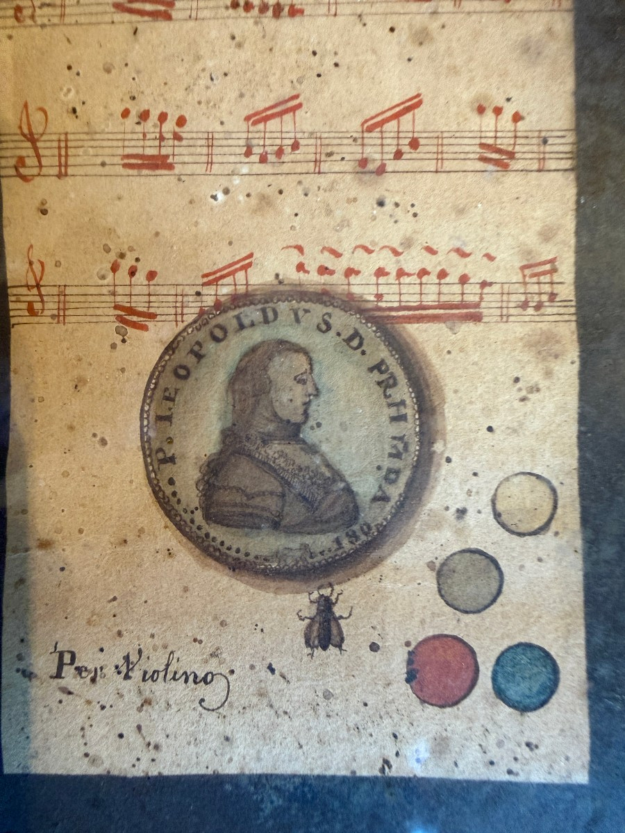 Gouache en trompe l'œil Franchi par Giovanni Mapucci  école italienne début XIXème-photo-6