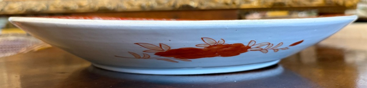 Japon grand plat en porcelaine de Kutani époque Meiji fin XIXème 37,5 cm-photo-6