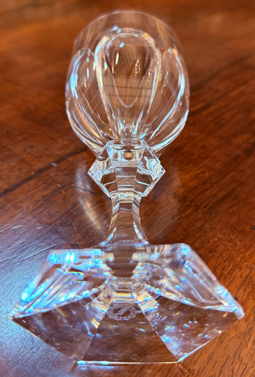Saint Louis 9 verres à eau en cristal modèle Chambord -photo-3