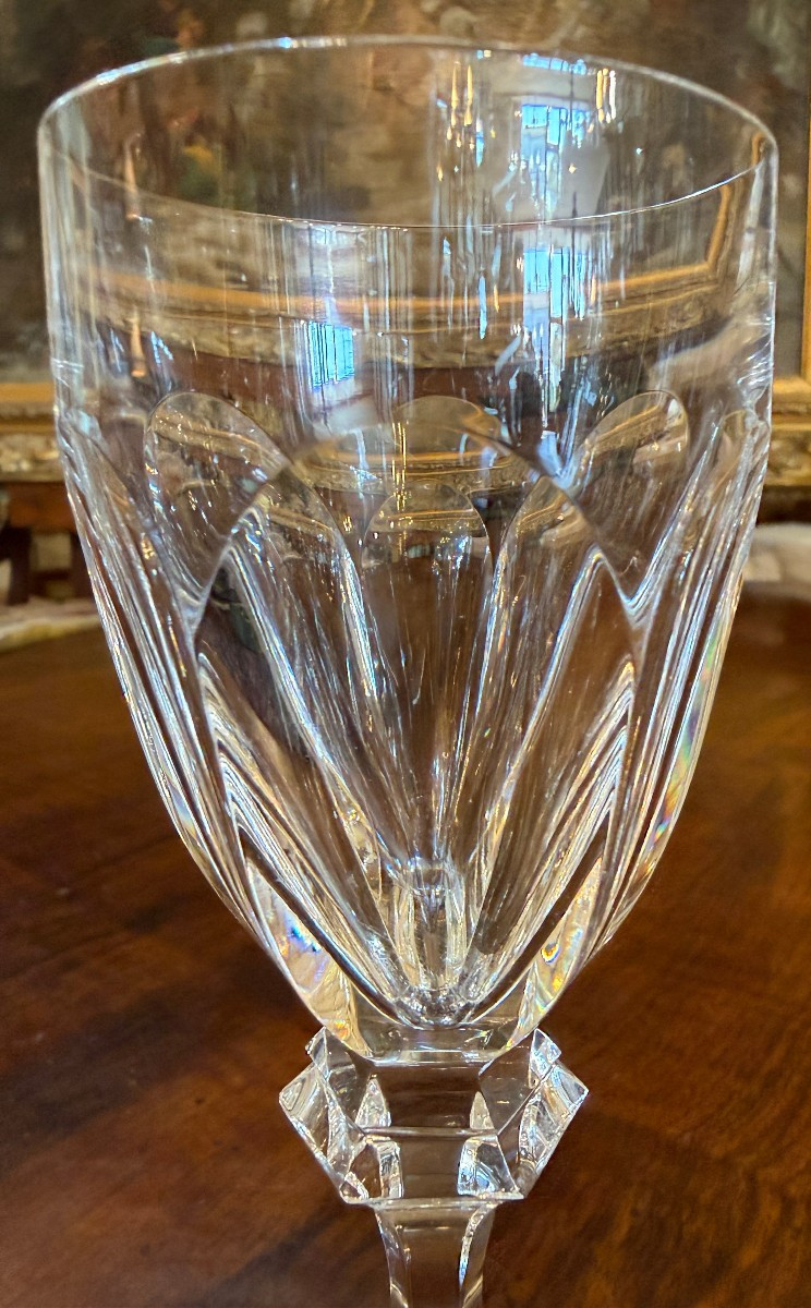 Saint Louis 7 verres à vin en cristal modèle Chambord-photo-1