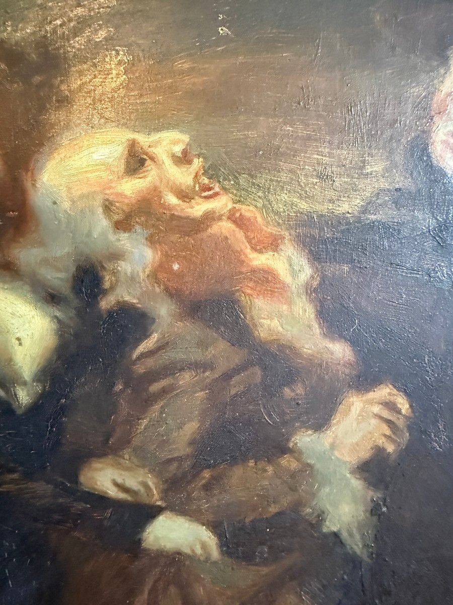 Ferdinand Bac Burlesque Painting Woman Being Harassed Near Toledo 1909-photo-3