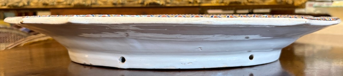 Grand plat cathédrale Saint- Étienne de Sens faïence de Desvres Gabriel Fourmaintraux 1900-photo-6