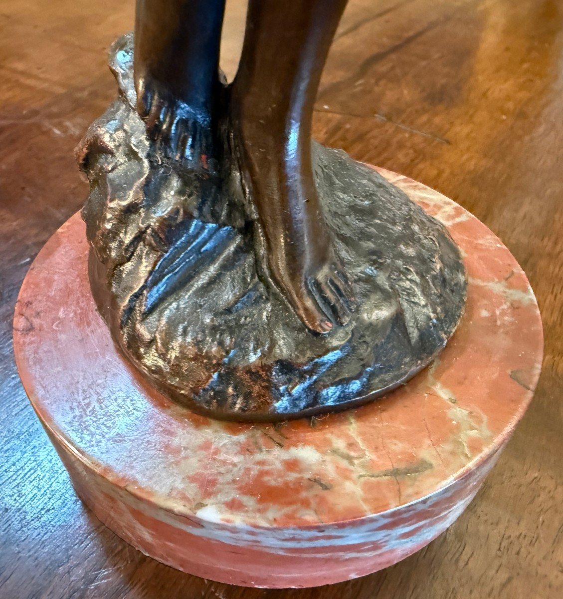 Small Bronze Sculpture Of A Nude Venus Emerging From The Bath By Eberlein Late 19th Century-photo-8