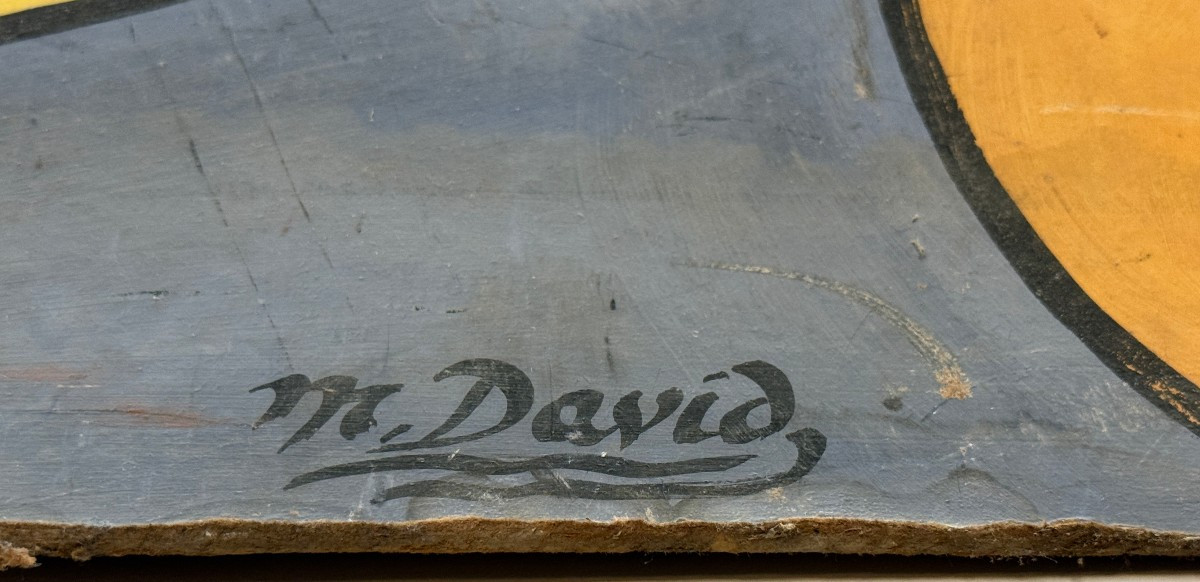 Large Decorative Panel Of An Old Dance Bar In La Pallice La Rochelle By M Martin 1950-photo-6