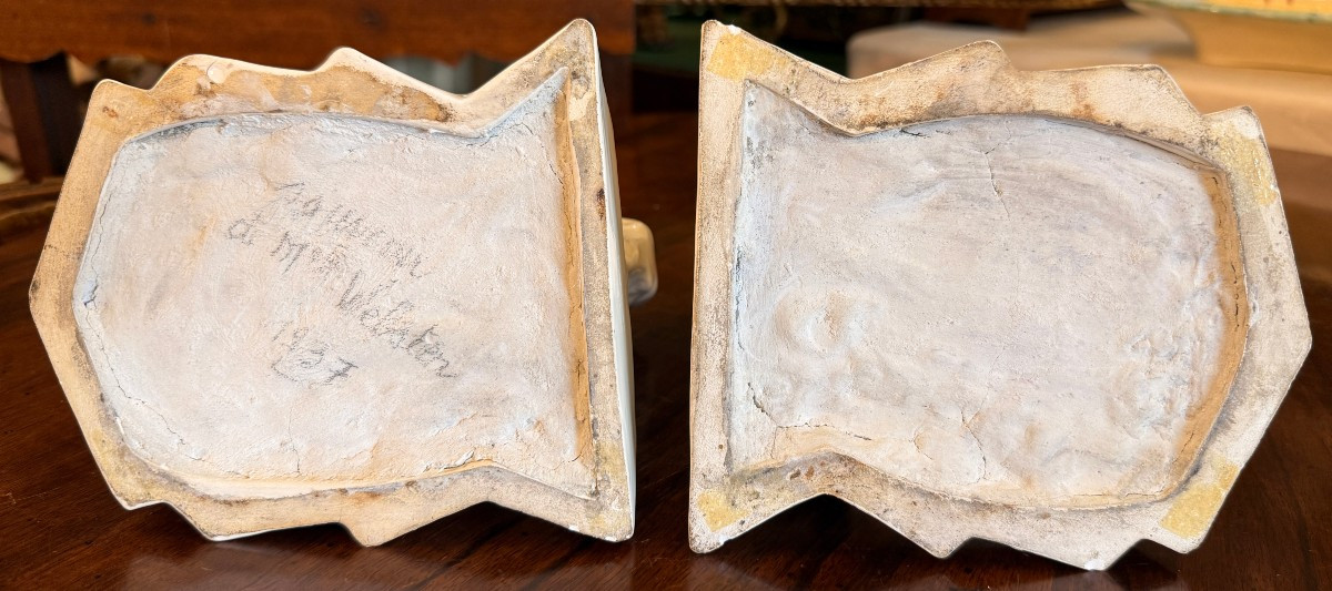 Pair Of Art Deco Elephant Bookends In Royal Dux Porcelain Circa 1930-photo-8