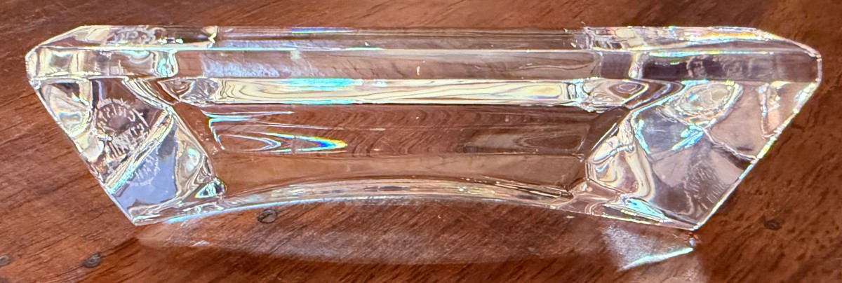 Saint Louis 12 Knife And Chopstick Holders Crystal Pagoda Model-photo-3