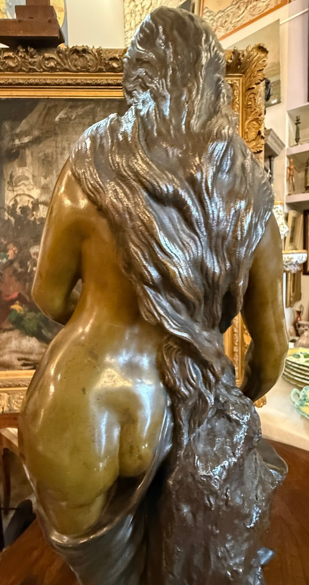 Ondine Large Bronze Sculpture By Pierre Campagne Late 19th Century 76 Cm-photo-6