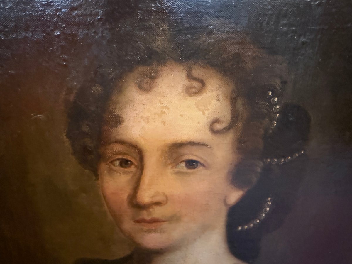 Portrait Of A Lady Of Quality French School After François De Troy Circa 1700-photo-3
