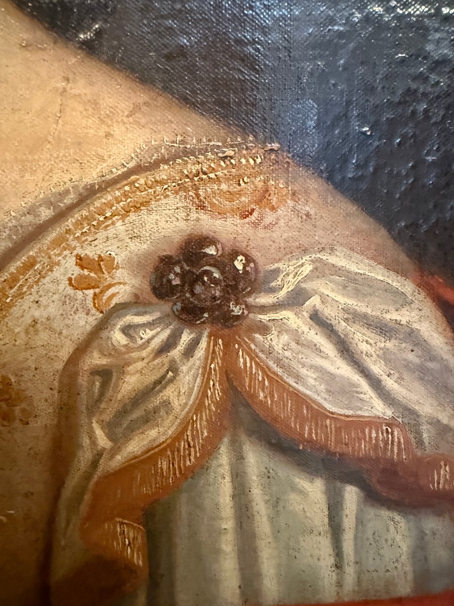 Portrait Of A Lady Of Quality French School After François De Troy Circa 1700-photo-3
