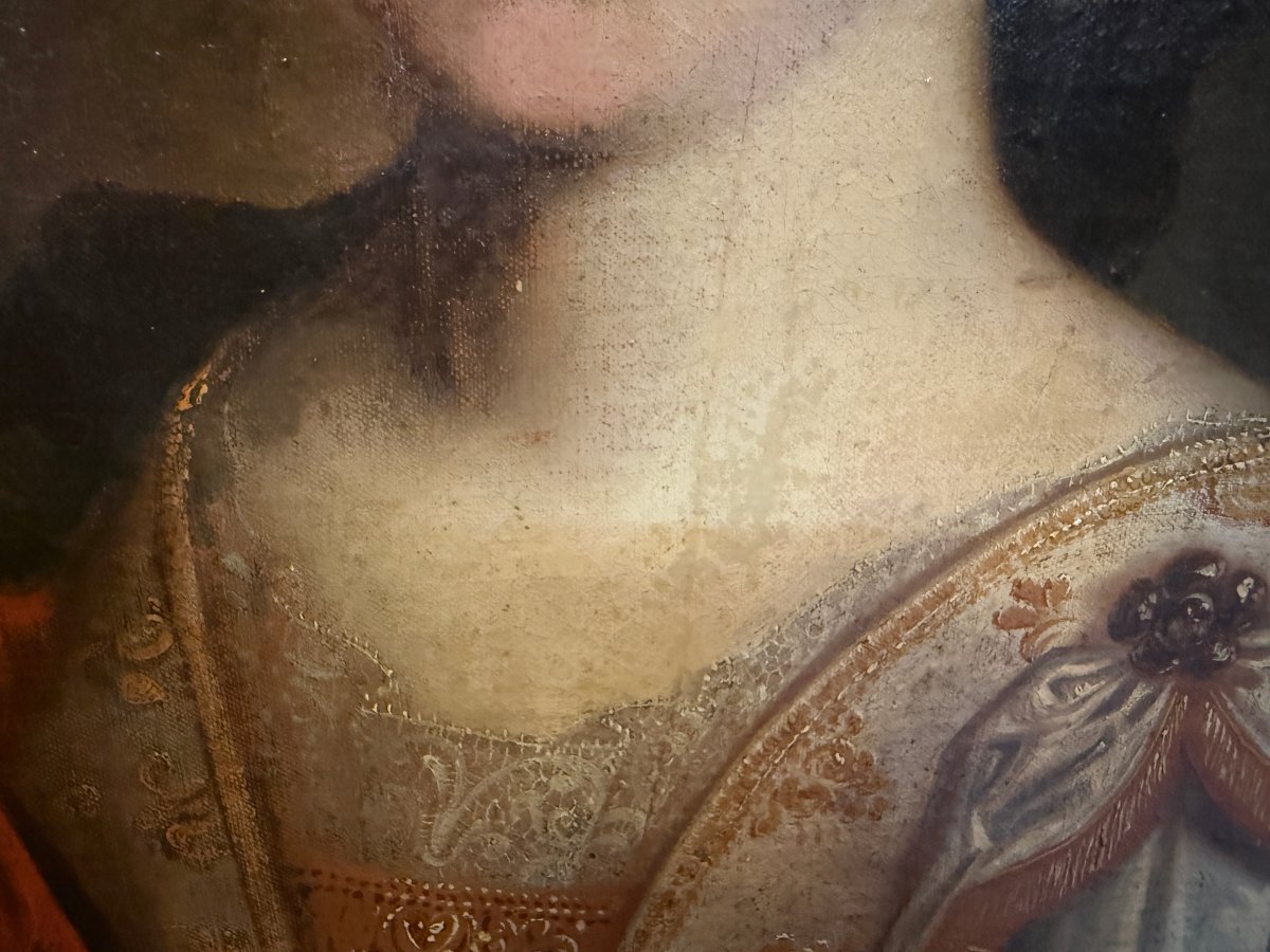 Portrait Of A Lady Of Quality French School After François De Troy Circa 1700-photo-6