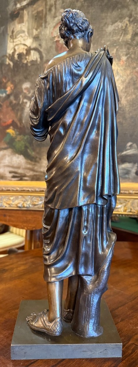 Sculpture bronze Femme Artémis Diane De Gabies Fonte XIXème 47,5 cm-photo-2