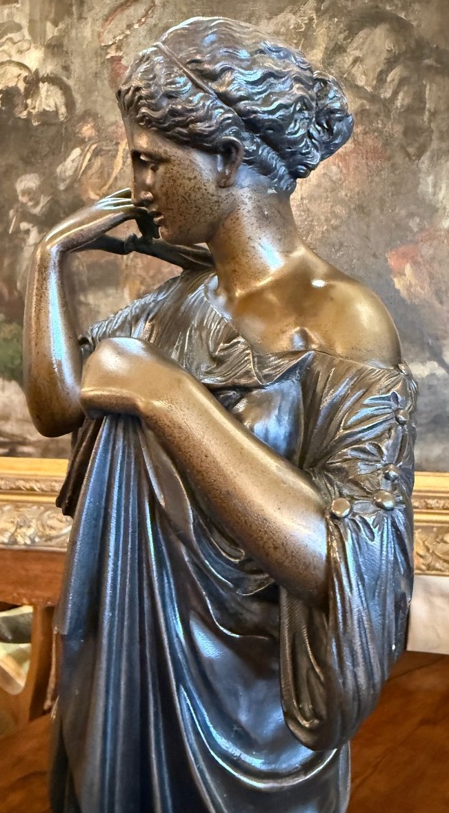 Sculpture bronze Femme Artémis Diane De Gabies Fonte XIXème 47,5 cm-photo-5