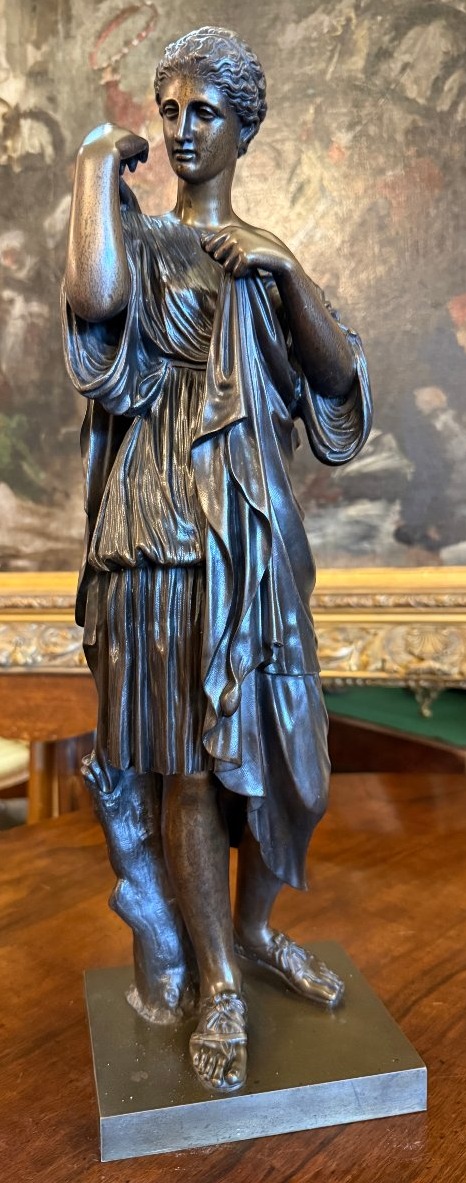 Sculpture bronze Femme Artémis Diane De Gabies Fonte XIXème 47,5 cm