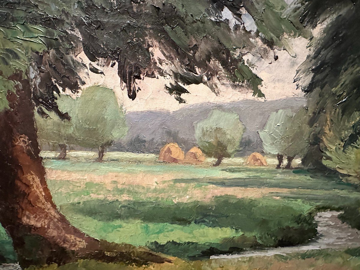 Paulémile PISSARRO tableau paysage le ruisseau-photo-3