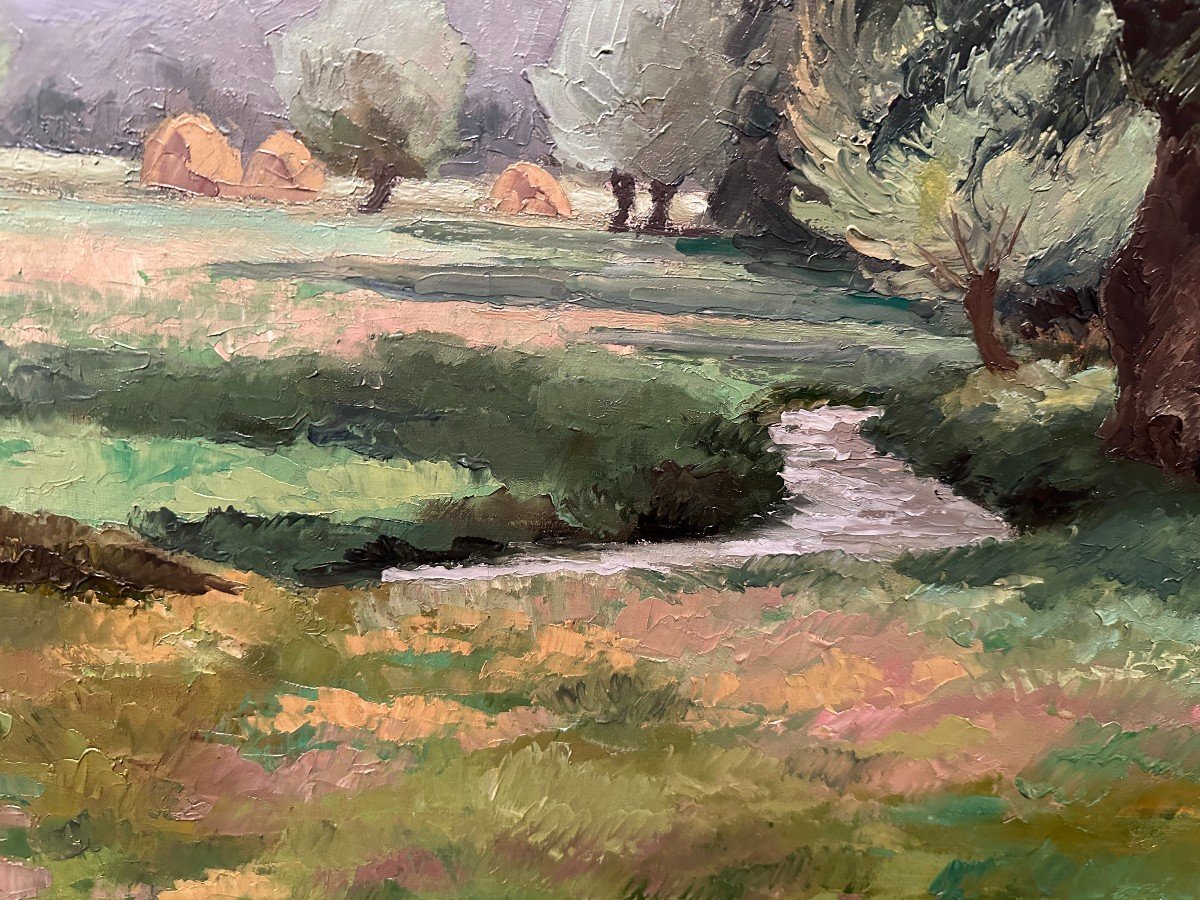 Paulémile PISSARRO tableau paysage le ruisseau-photo-4