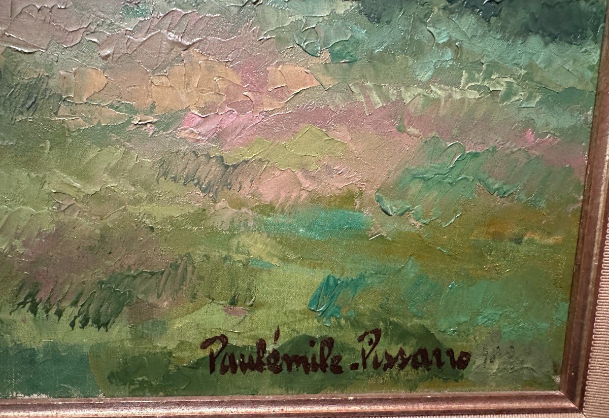 Paulémile PISSARRO tableau paysage le ruisseau-photo-6