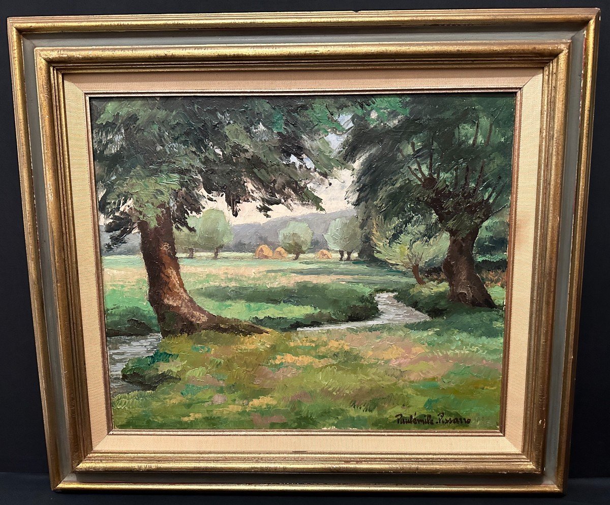 Paulémile PISSARRO tableau paysage le ruisseau