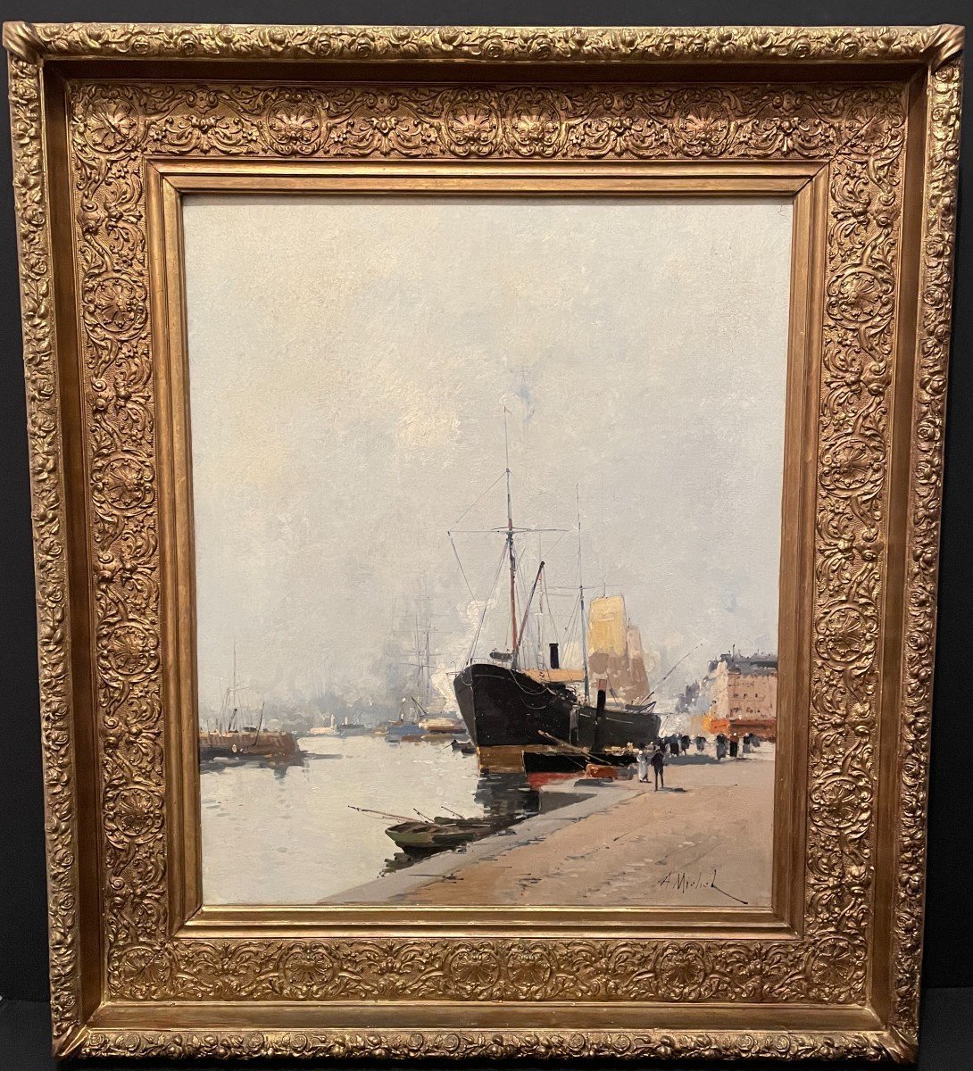 Galien-Laloue grande marine navire  bassin de l'Eure au Havre XIXème