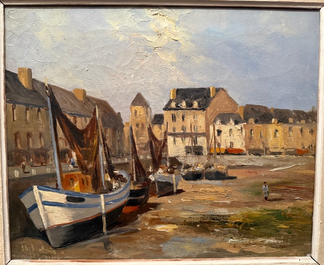 Seascape: The Port Of Le Croisic At Low Tide By Ermondo Bellantonio-photo-2