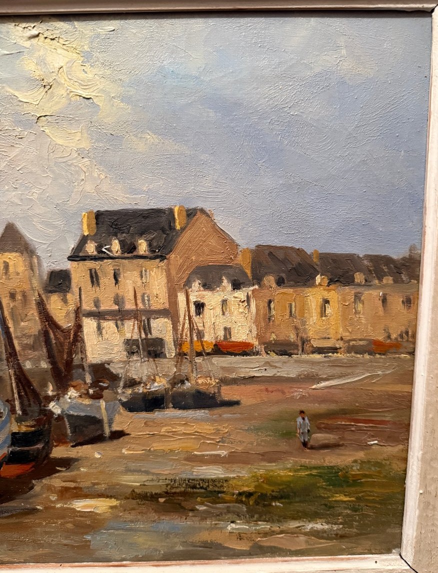 Seascape: The Port Of Le Croisic At Low Tide By Ermondo Bellantonio-photo-1