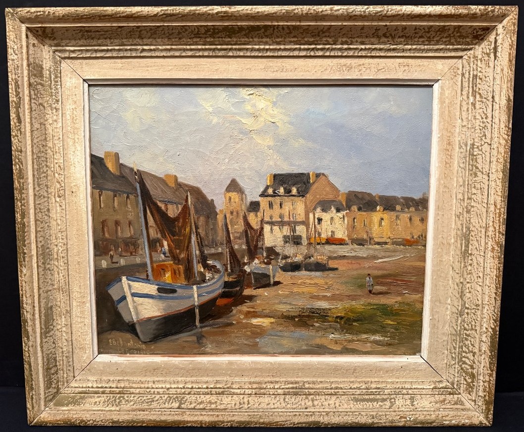 Seascape: The Port Of Le Croisic At Low Tide By Ermondo Bellantonio