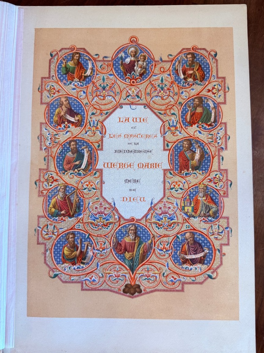 Livre La Vie et les Mystères de la Bienheureuse Vierge Marie éditeur Charpentier 1859-photo-2