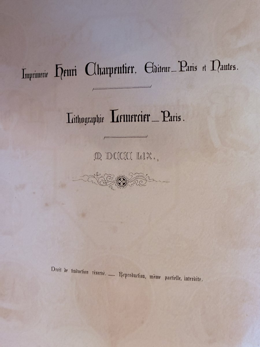 Livre La Vie et les Mystères de la Bienheureuse Vierge Marie éditeur Charpentier 1859-photo-1