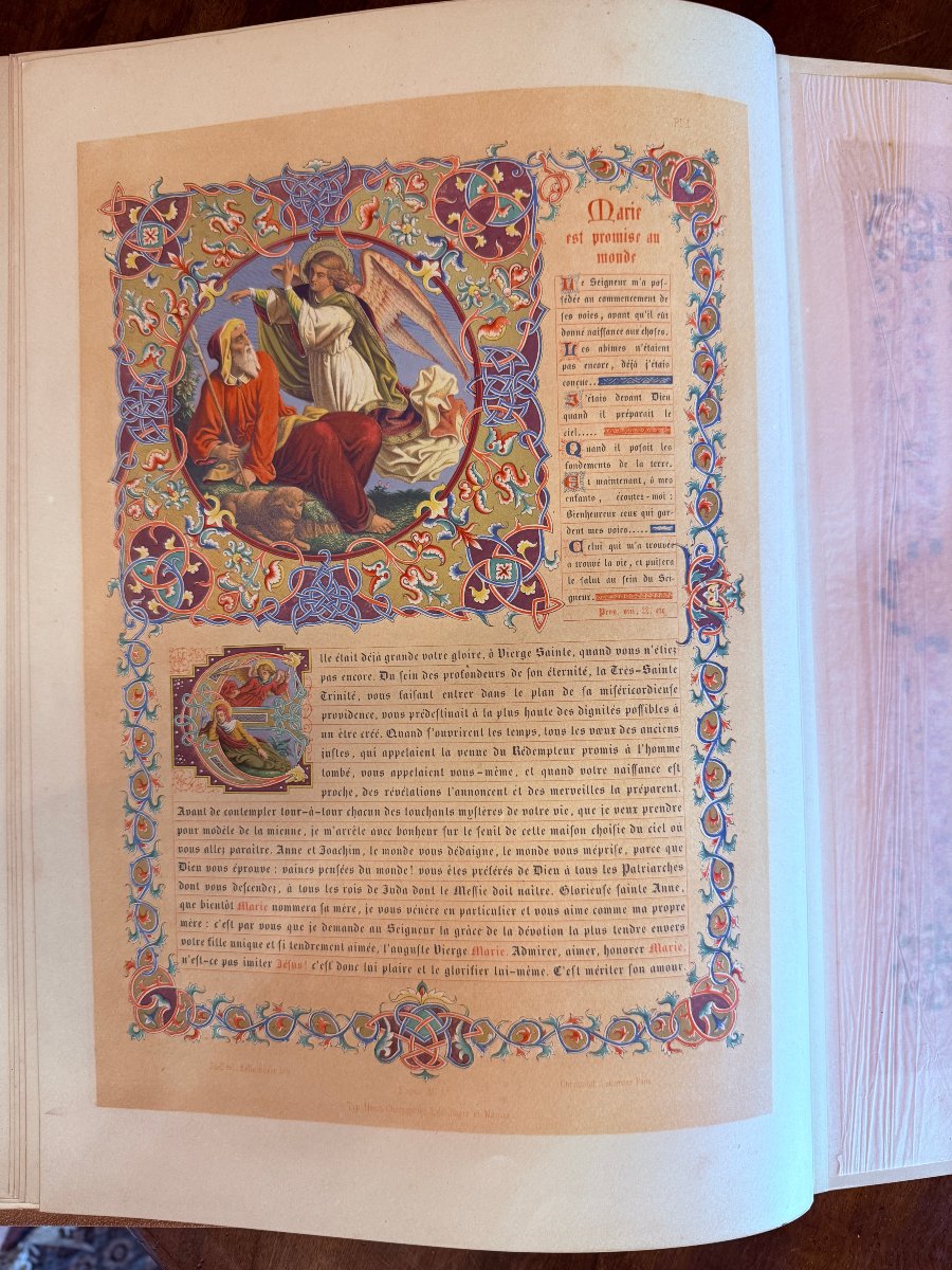 Livre La Vie et les Mystères de la Bienheureuse Vierge Marie éditeur Charpentier 1859-photo-4