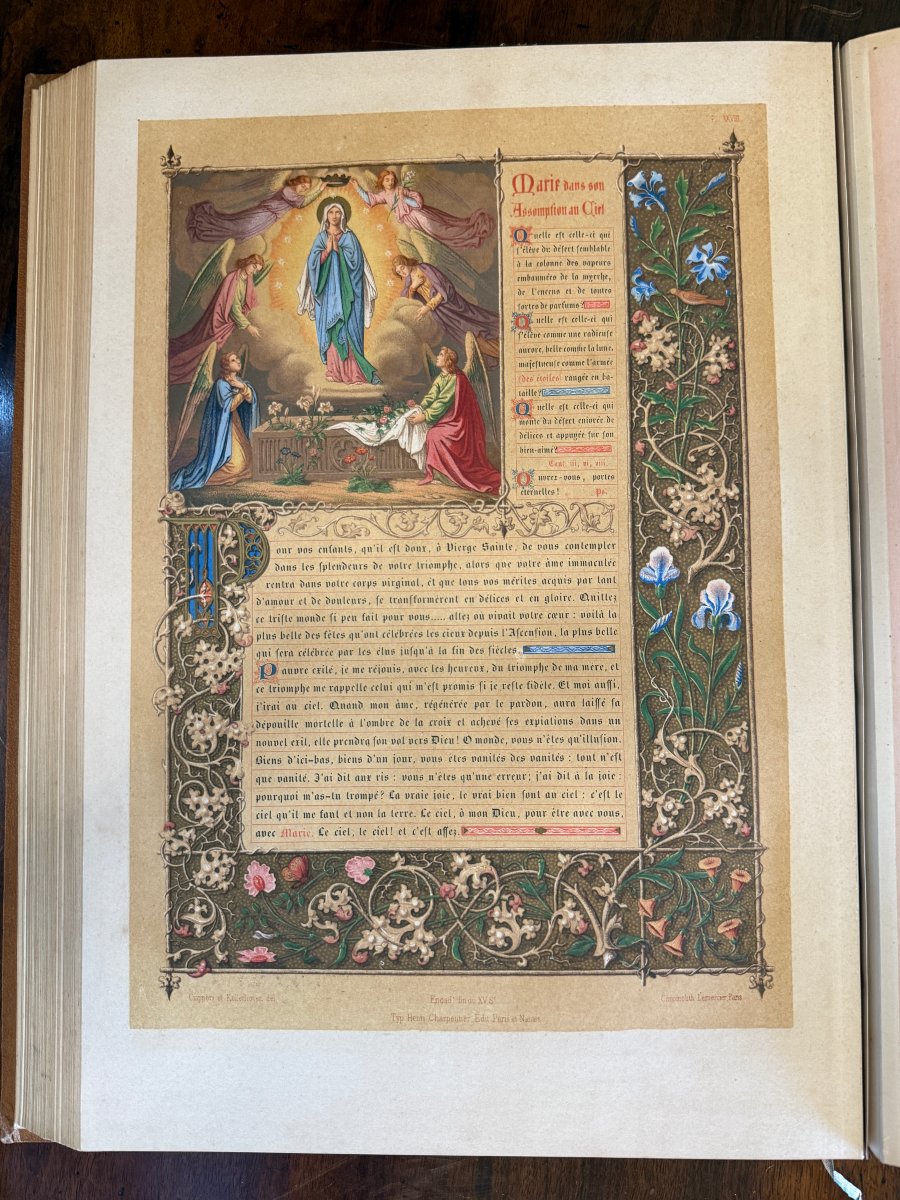 Livre La Vie et les Mystères de la Bienheureuse Vierge Marie éditeur Charpentier 1859-photo-7