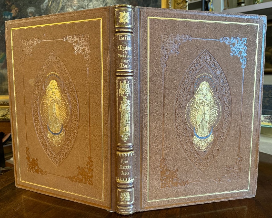 Livre La Vie et les Mystères de la Bienheureuse Vierge Marie éditeur Charpentier 1859