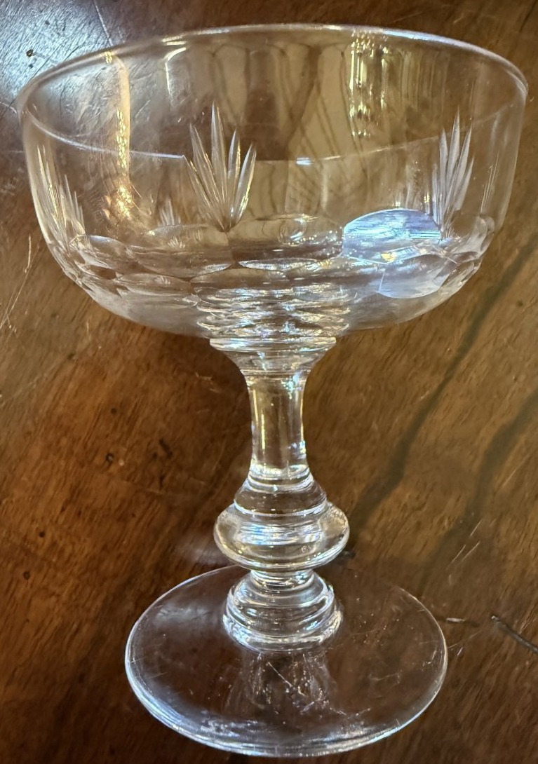 Baccarat neuf coupes à champagne en cristal fin XIXème-photo-2